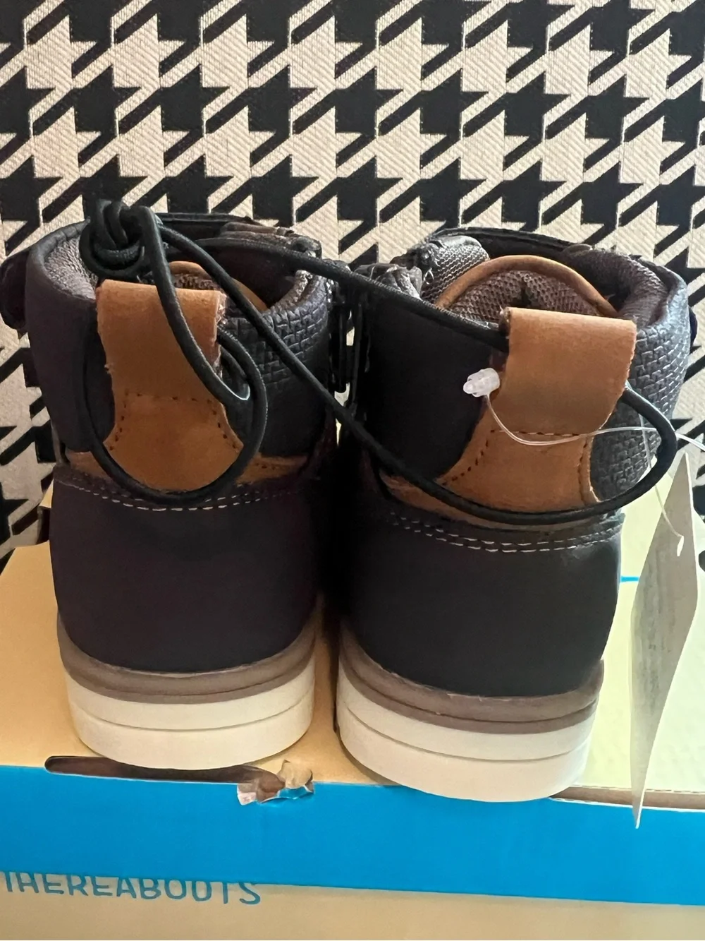 Thereabouts Toddler Boys Lil Asher Flat Heel Lace Up Boots- Size 7